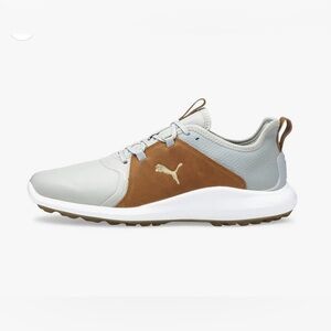 NEW PUMA IGNITE FASTEN8 Spikeless Golf Shoes Men's 7 Gray White Brown